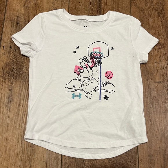 Under Armour Toddler Girl T-shirt, size 4 - Picture 1 of 4